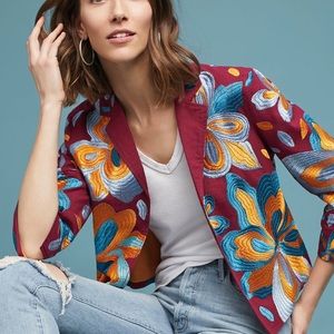 ANTHROPOLOGIE ETT:TWA WOODSTOCK EMBROIDERED JACKET
